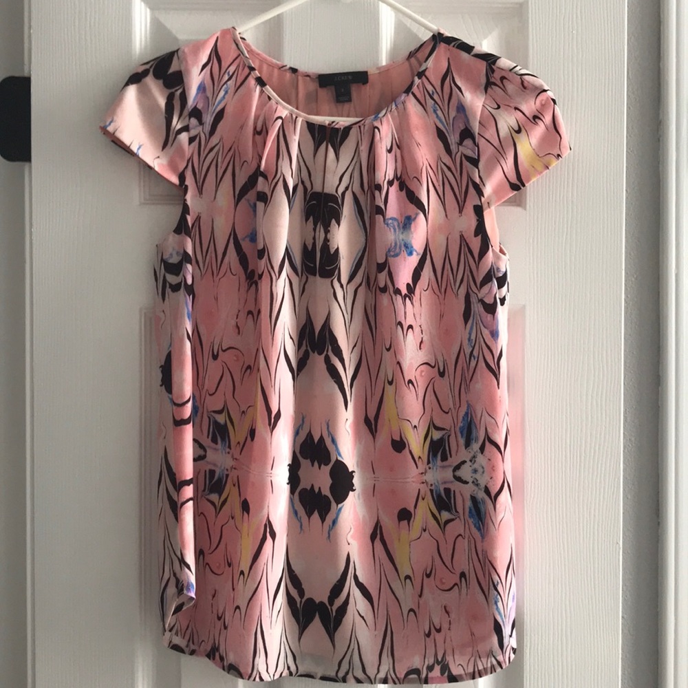 J. Crew keyhole blouse, like new.